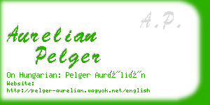 aurelian pelger business card
